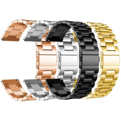 20mm Stainless Steel Premium Watch Strap Durable Metal Replacement Band for Smartwatches and Traditional Watches Classic and Adjustable